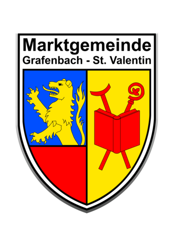 Wappen der Marktgemeinde Grafenbach-St. Valentin